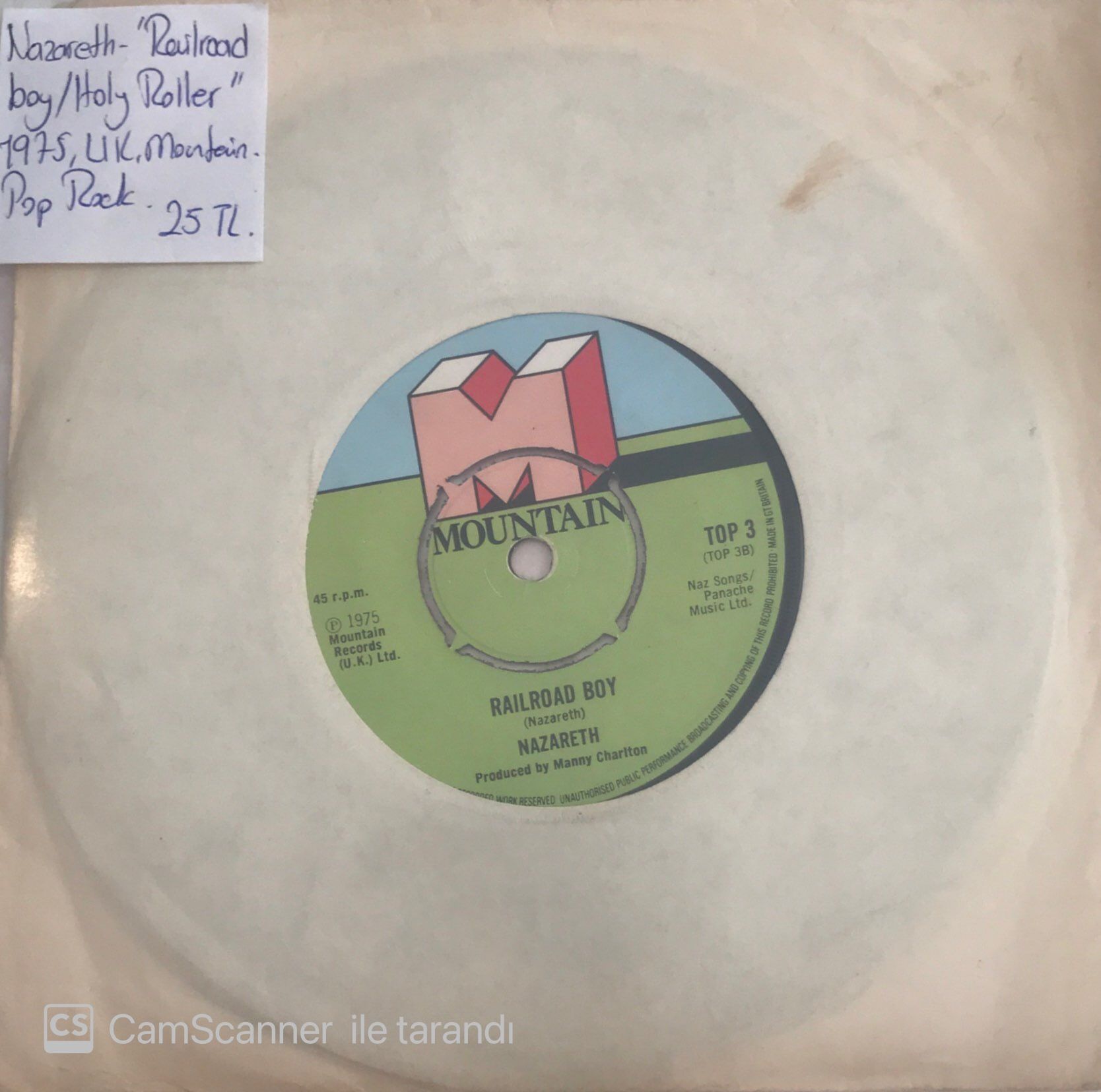 Nazareth Railroad Boy 45lik