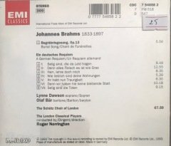 Johannes Brahms Ein Deutsches Requiem CD