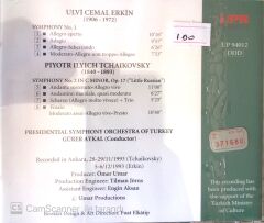 Erkin: Symphony 1 / Tchaikovsky: Symphony 2 / Gürer Aykal / Presidental Symphony Orchestra CD