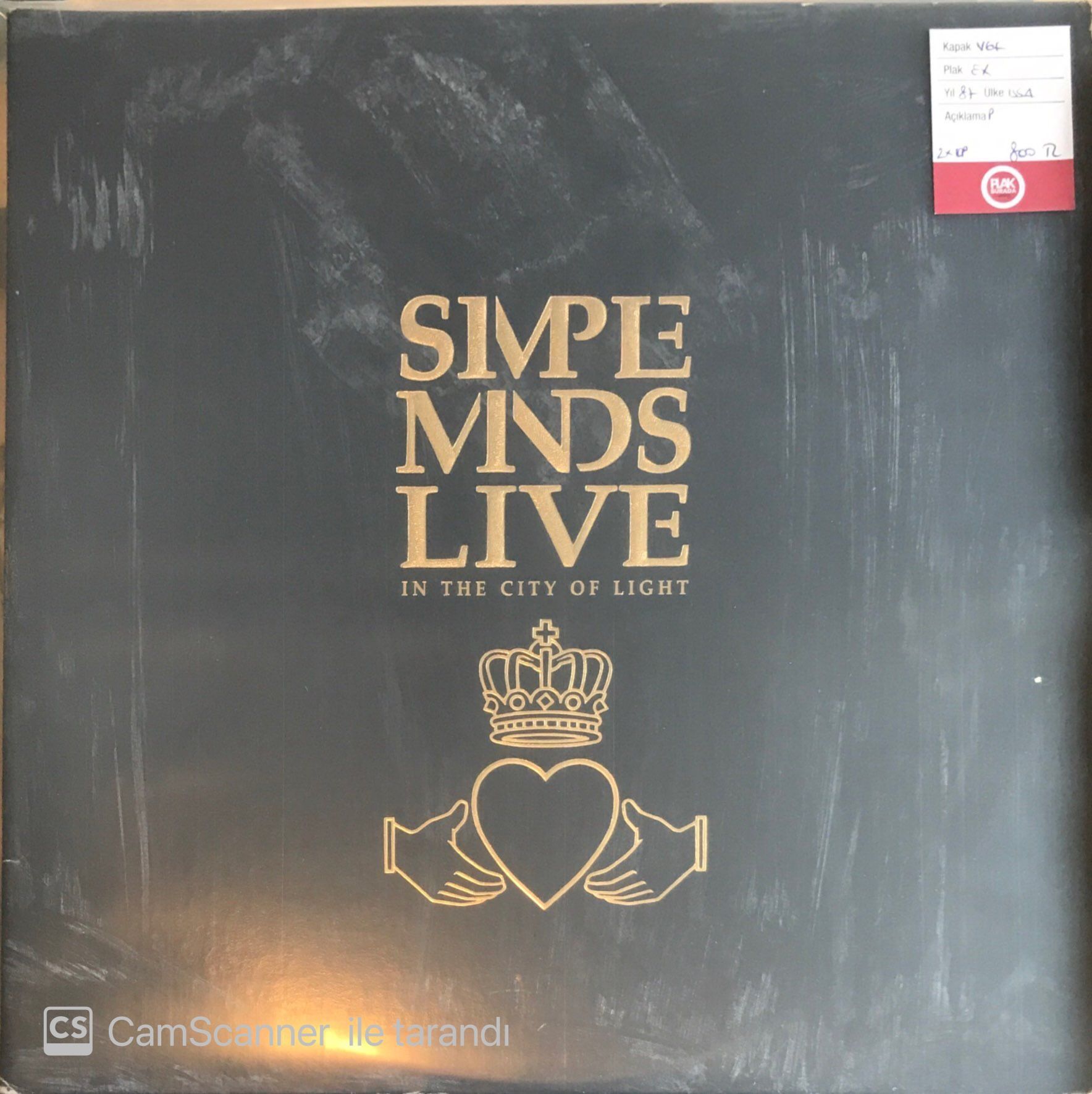 Simple Minds - Live In The City Of Light Double LP