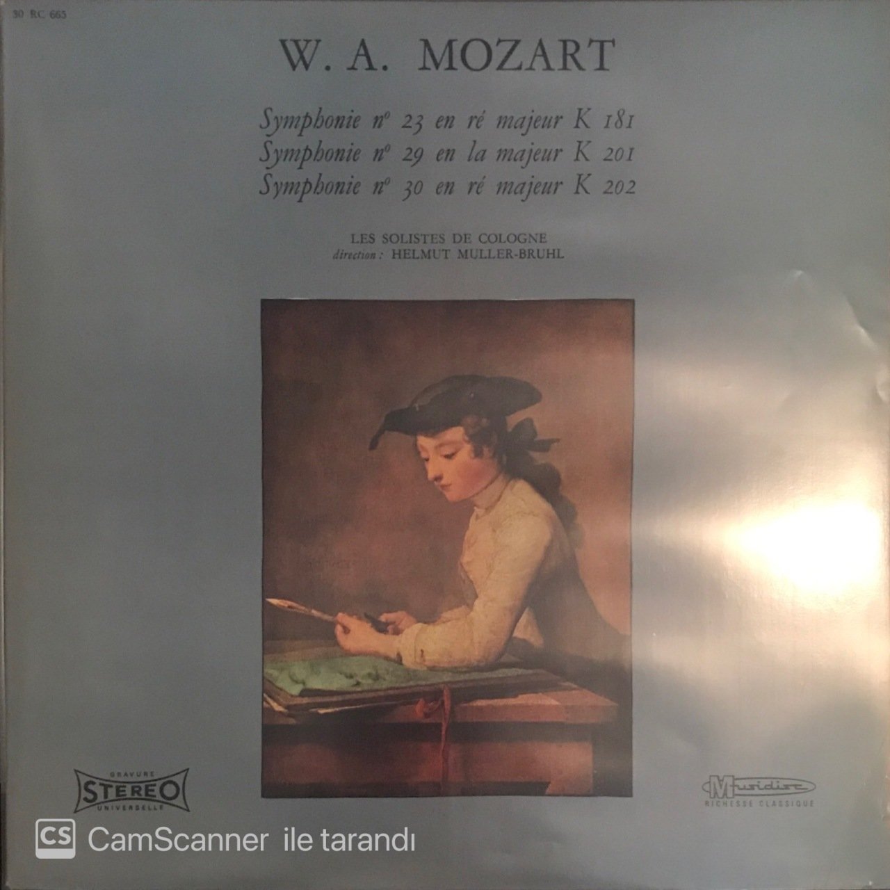 W.A. Mozart Symphonie No.23-29-30 LP