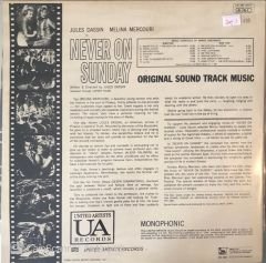 Never On Sunday Motion Picture Soundtrack LP
