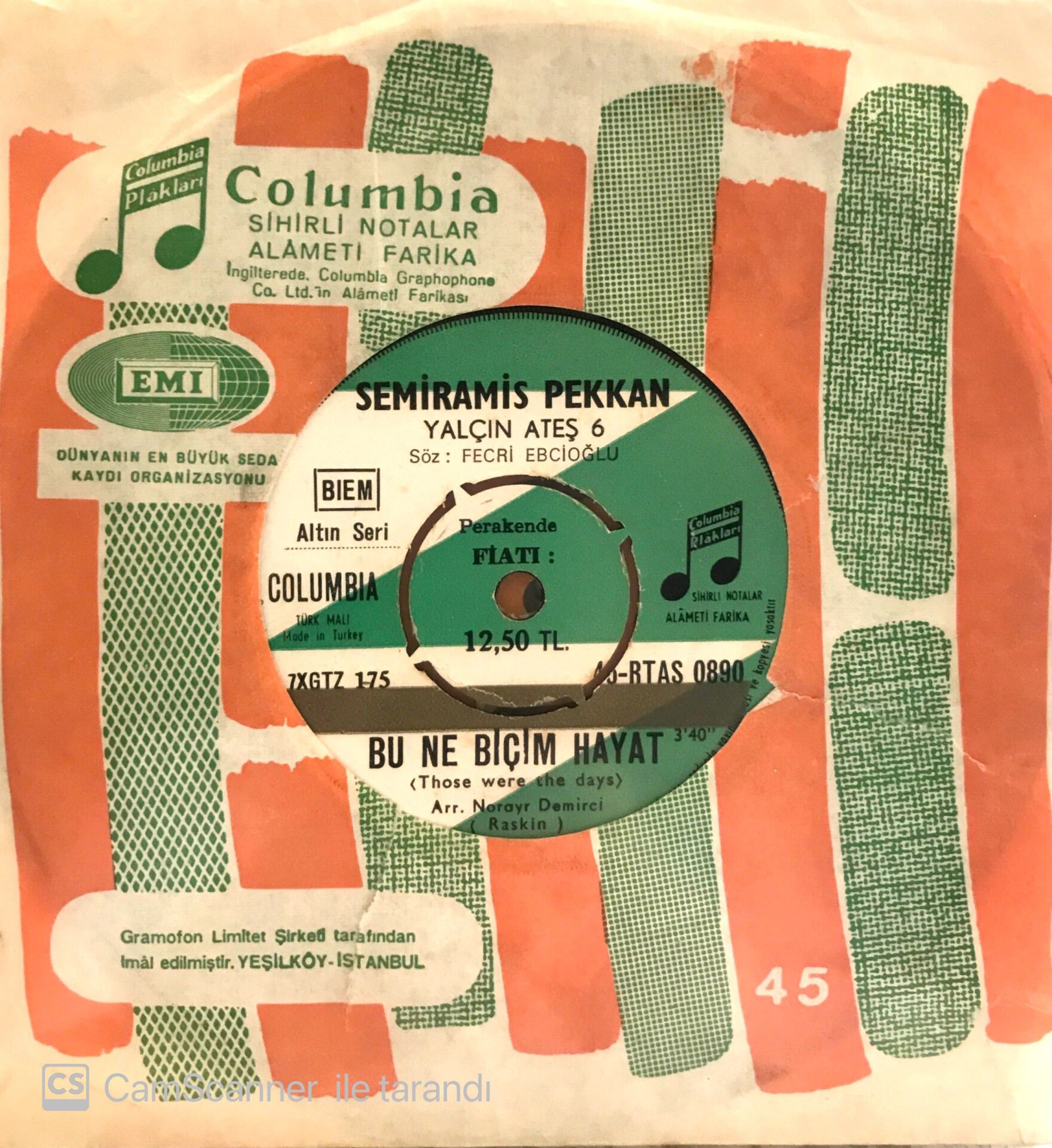 Semiramis Pekkan Bu Ne Biçim Hayat 45lik