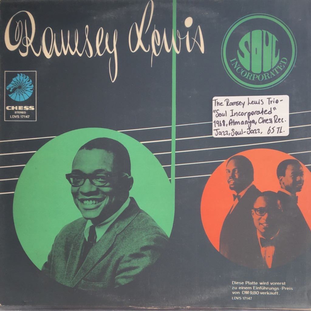The Ramsey Lewis Trio Soul Incorporated LP