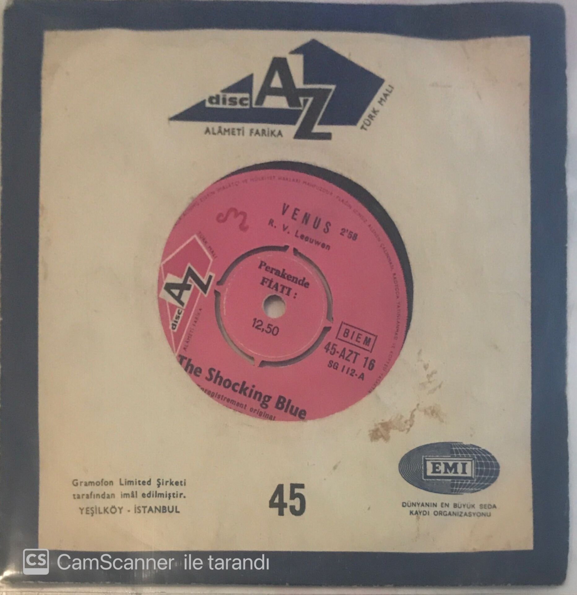 Shocking Blue Venus 45lik