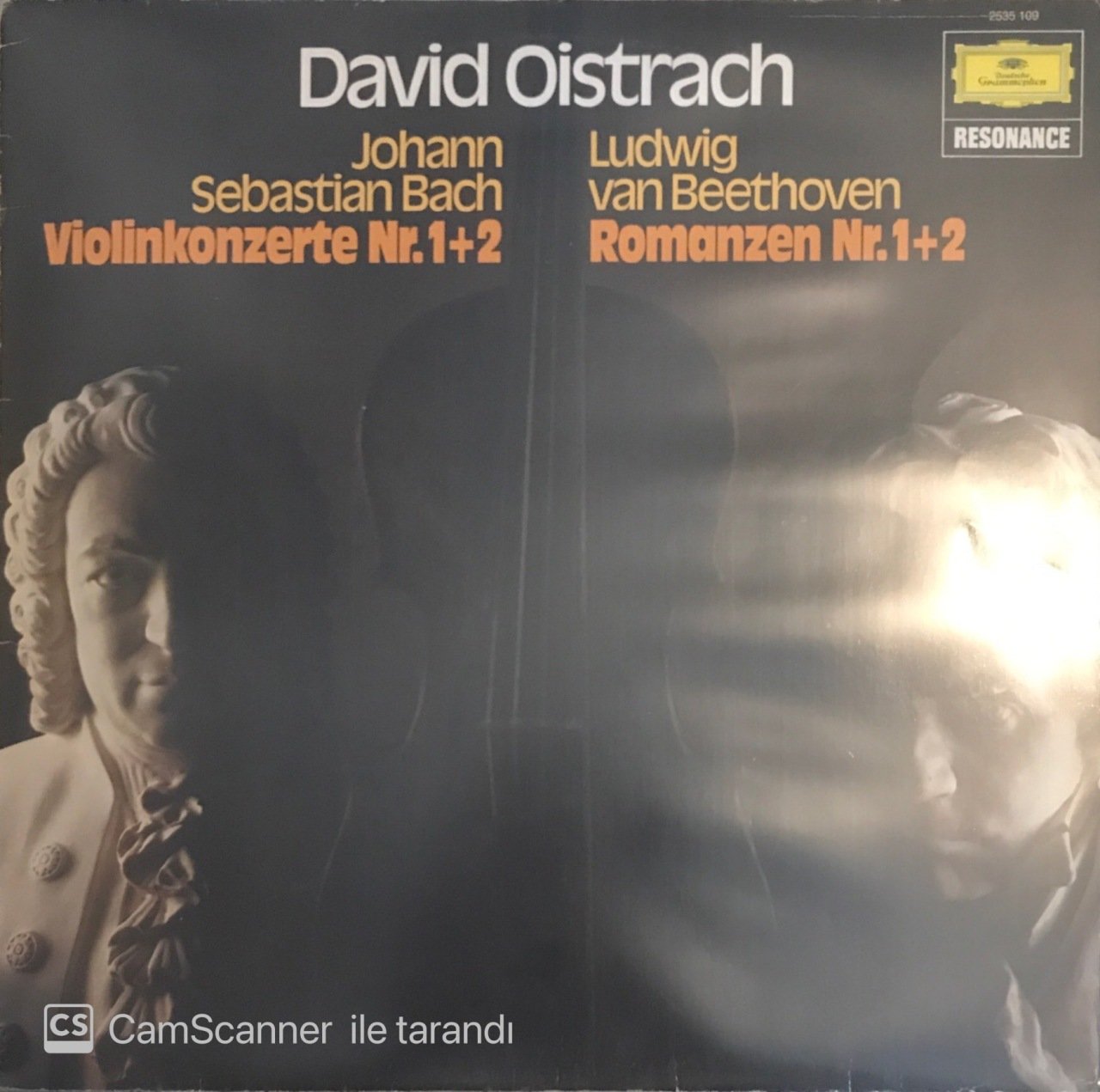 David Oistrach Johann Sebastian Bach Violinkonzerte Nr. 1+2 Ludwig Van Beethoven Romanzen Nr. 1+2 LP