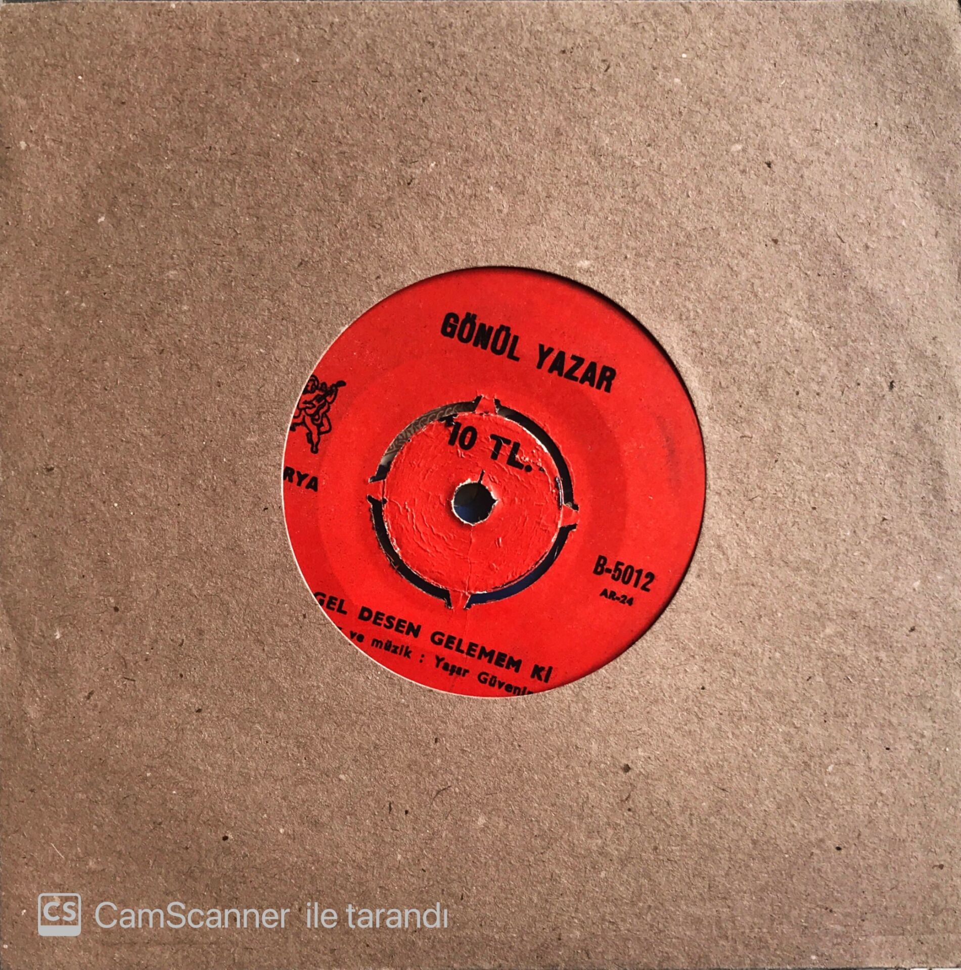 Gönül Yazar Gel Desen Gelemem ki 45lik