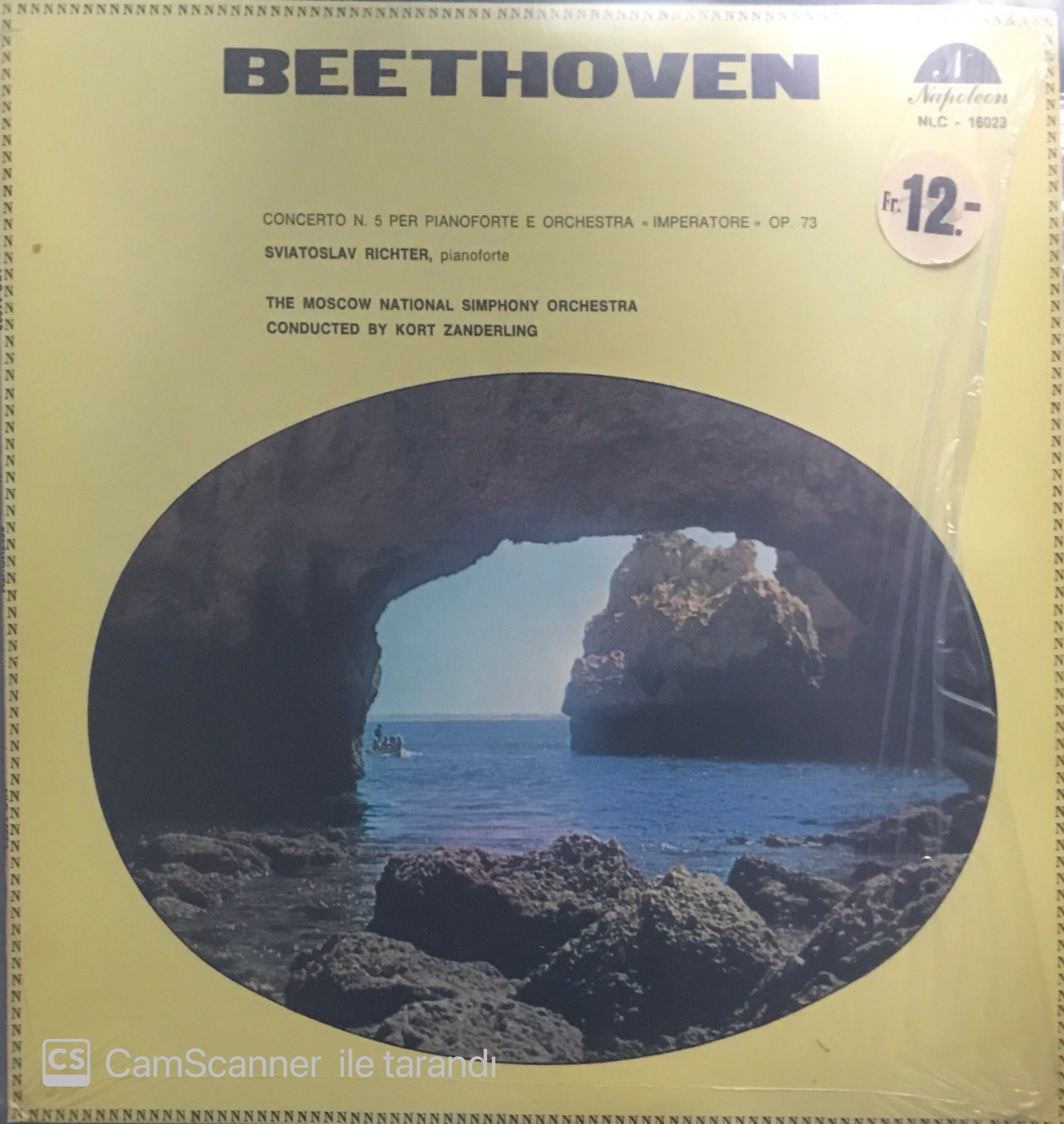 Beethoven Concerto N. 5 Per Pianoforte E Orchestra LP