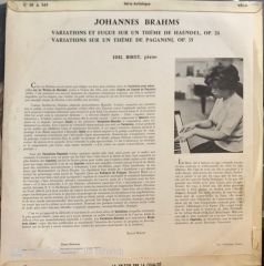 İdil Biret - Brahms - Variations Sur Un Theme De Haendel LP