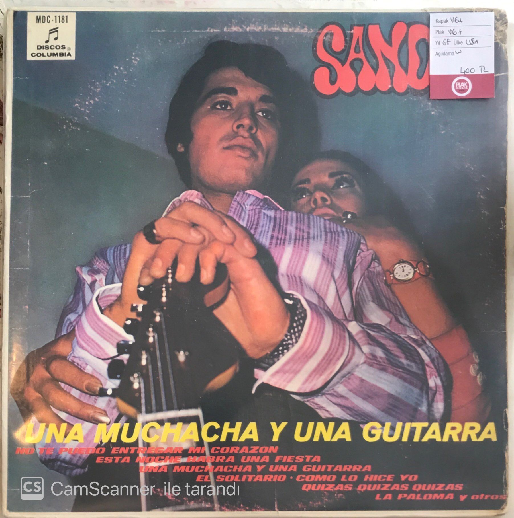 Sandro - Una Muchacha Y Una Guitarra LP