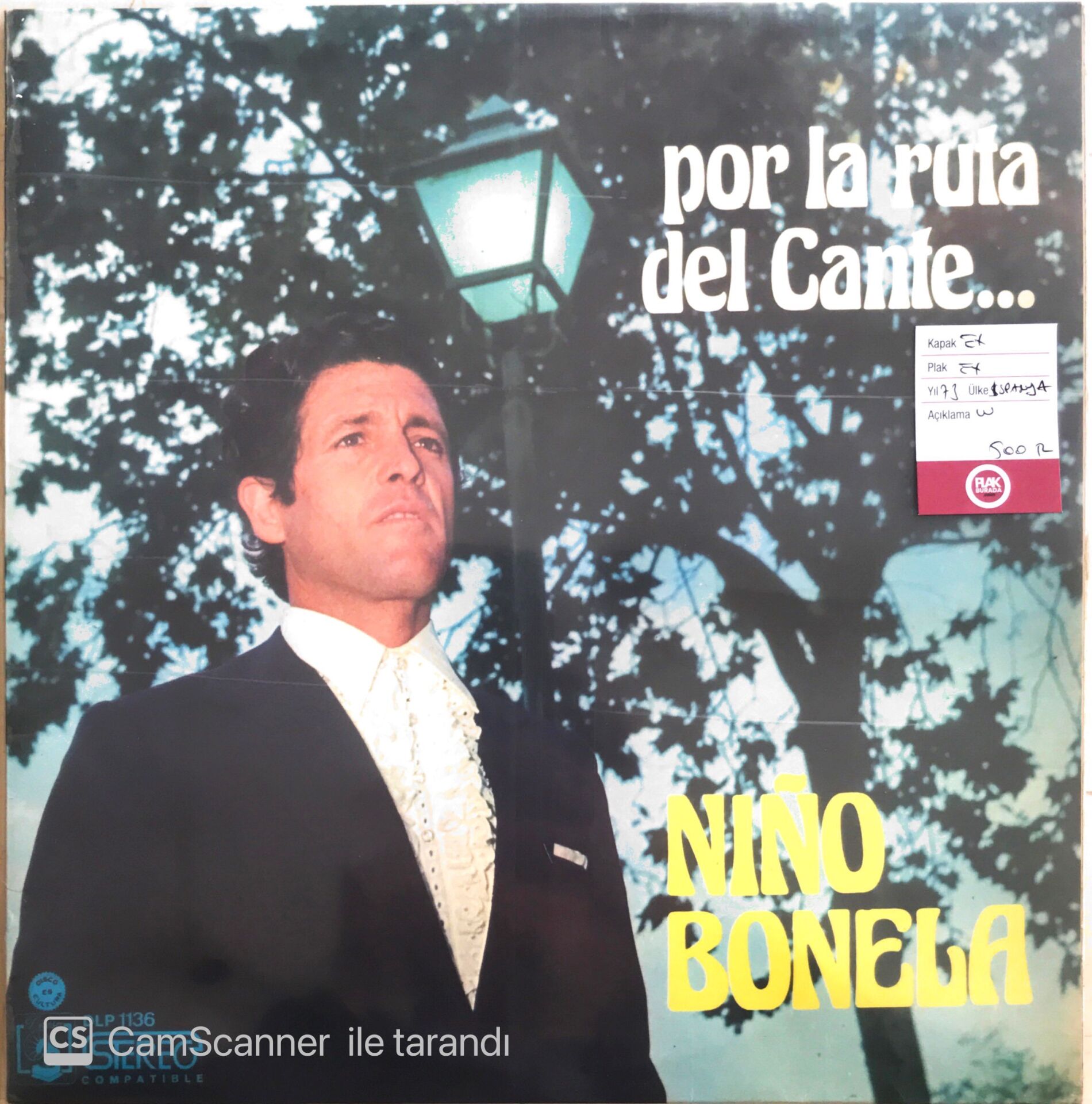 Nino Bonela - Por La Ruta Del Cante - LP