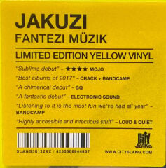 Jakuzi: Fantazi Müzik Limited Edition Sarı Renkli LP