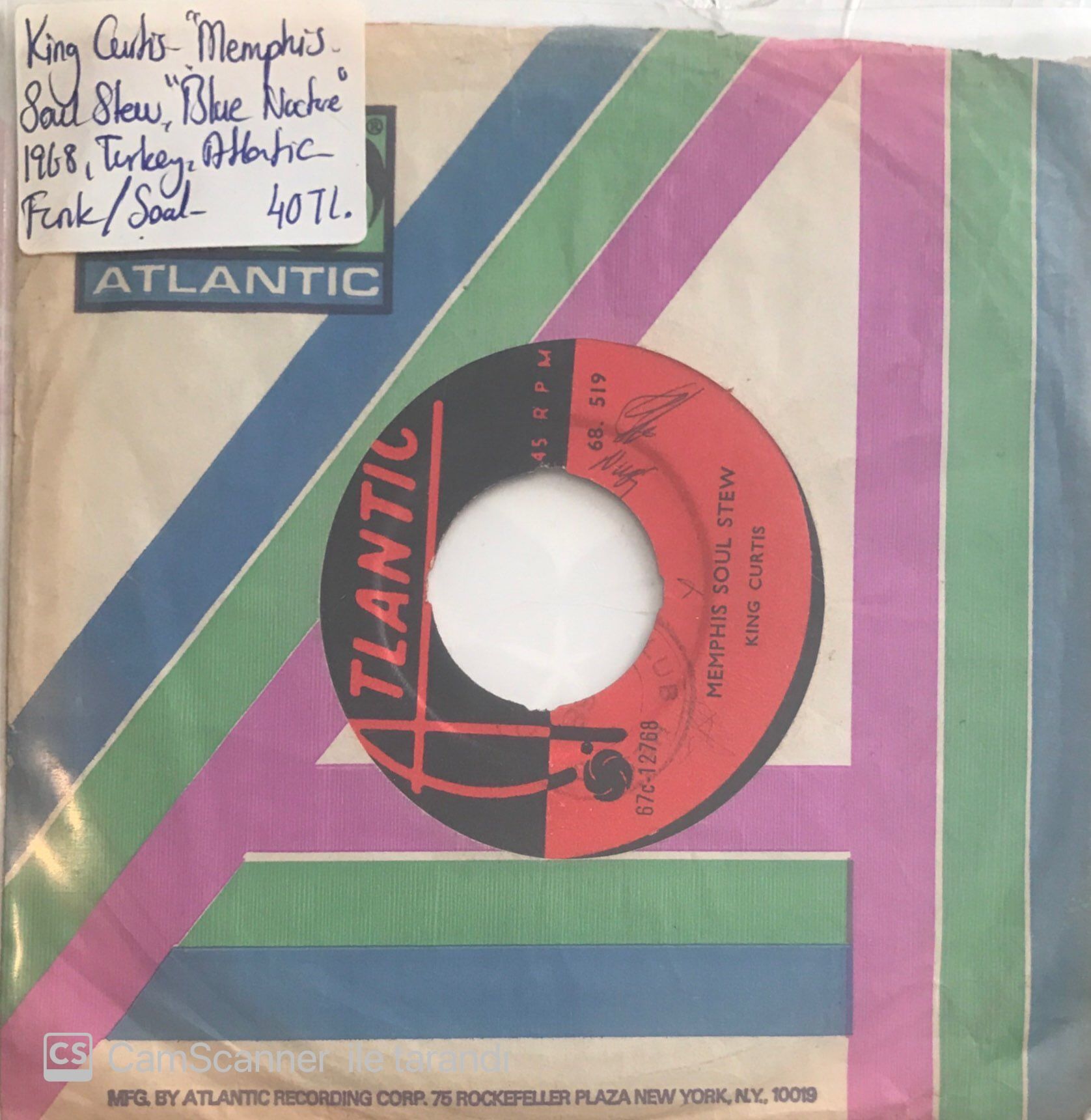King Curtis Memphis Soul Stew 45lik