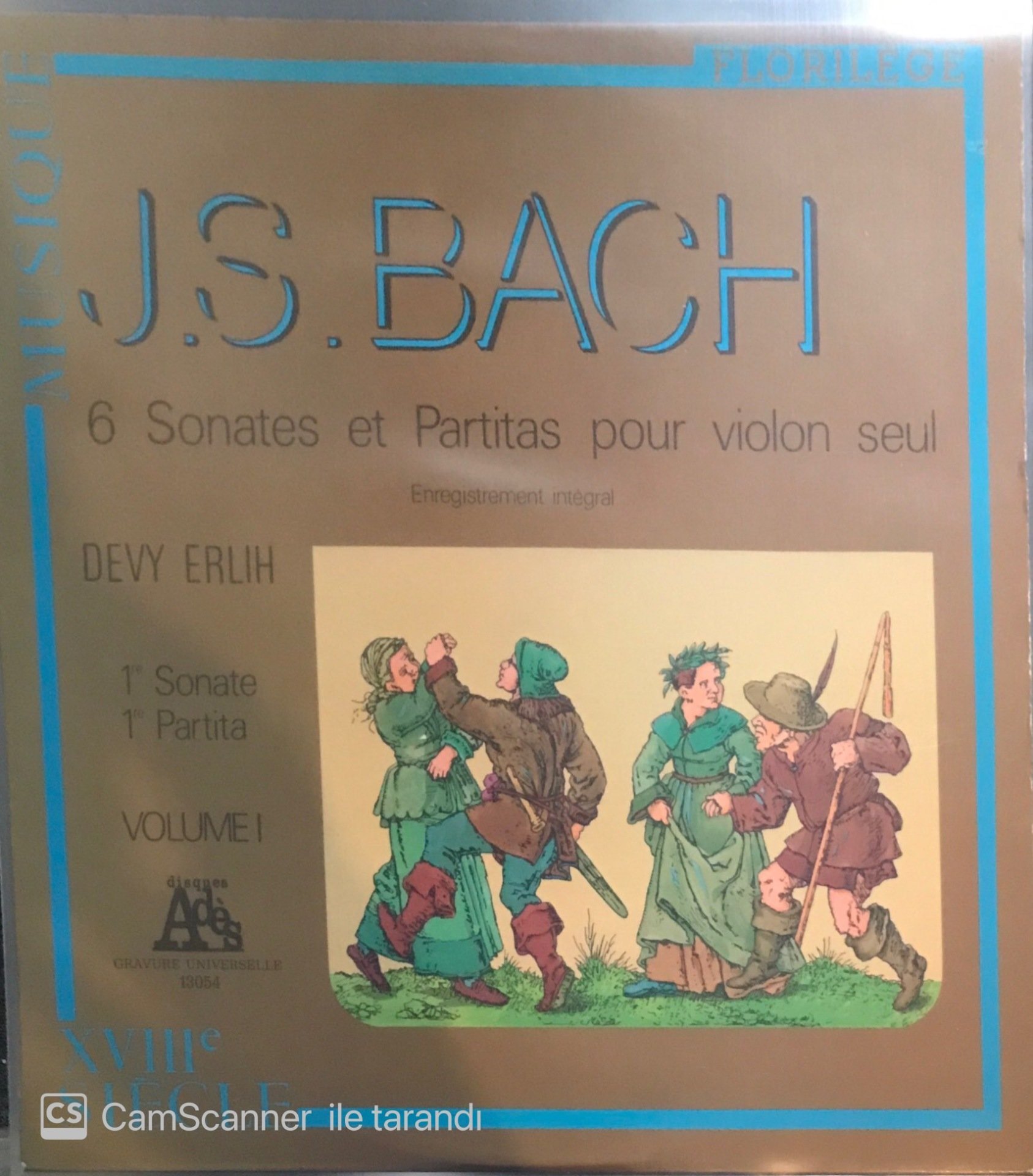 J. S. Bach 6 Sonares Et Partitas Pour Violon Seul LP