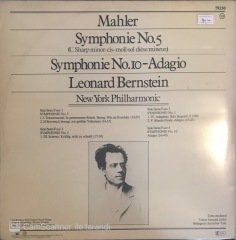 Mahler Symphonie No.5/10 Adagio Leonard Bernstein Double LP