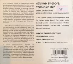 Gershwin By Grofe - Original Orchestrations  & Arrangements CD