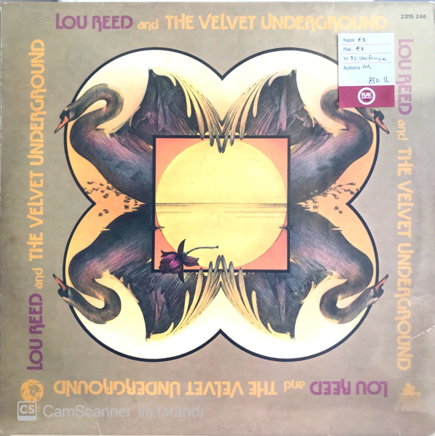 Lou Reed and The Velvet Underground LP