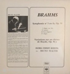 Brahms Symphonie No.3 Variations Sur Un Theme De Haydn LP