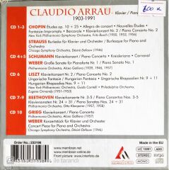 Claudio Arrau - Serious Wizard Of Sound - 10 CD