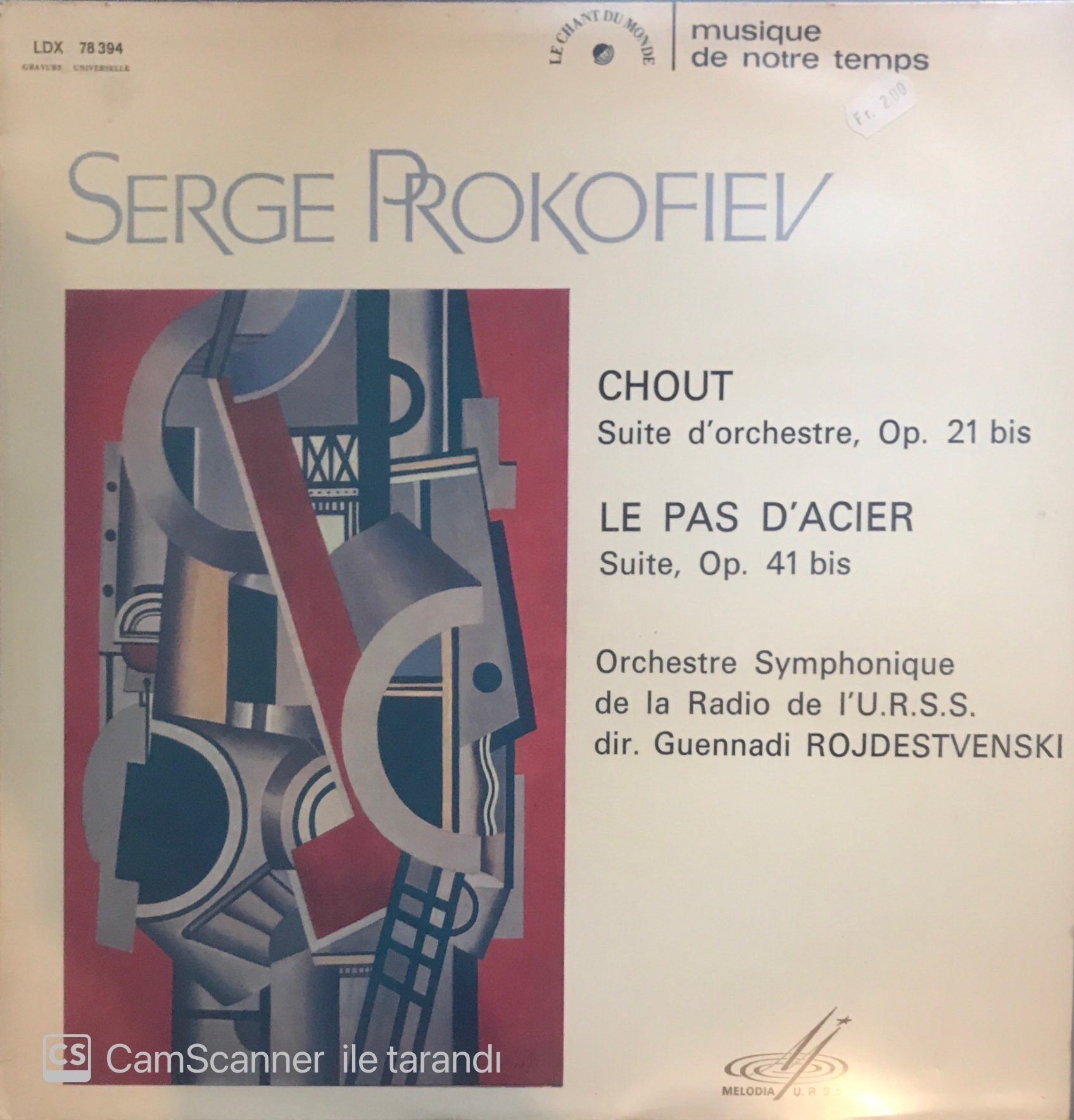 Prokofiev Chout Le Pas D'Acier LP