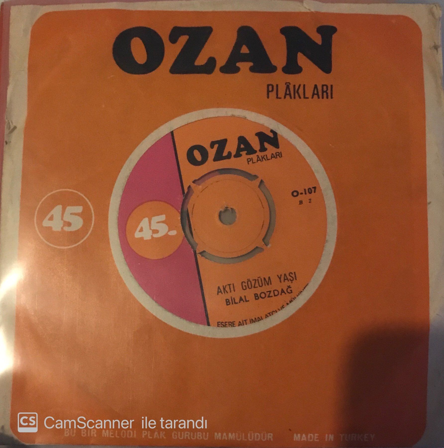 Bilal Bozdağ - Aktı Gözüm Yaşı 45lik