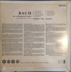 J.S. Bach Das Wohltemperirte Klavier Maurice Cole LP