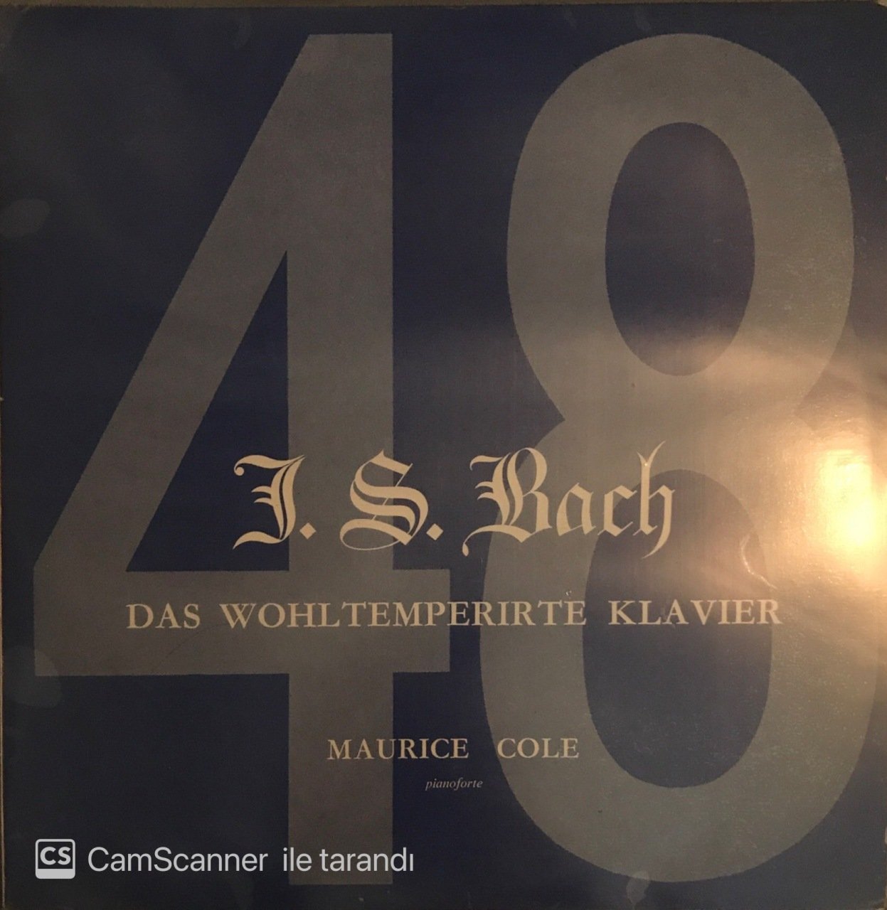 J.S. Bach Das Wohltemperirte Klavier Maurice Cole LP
