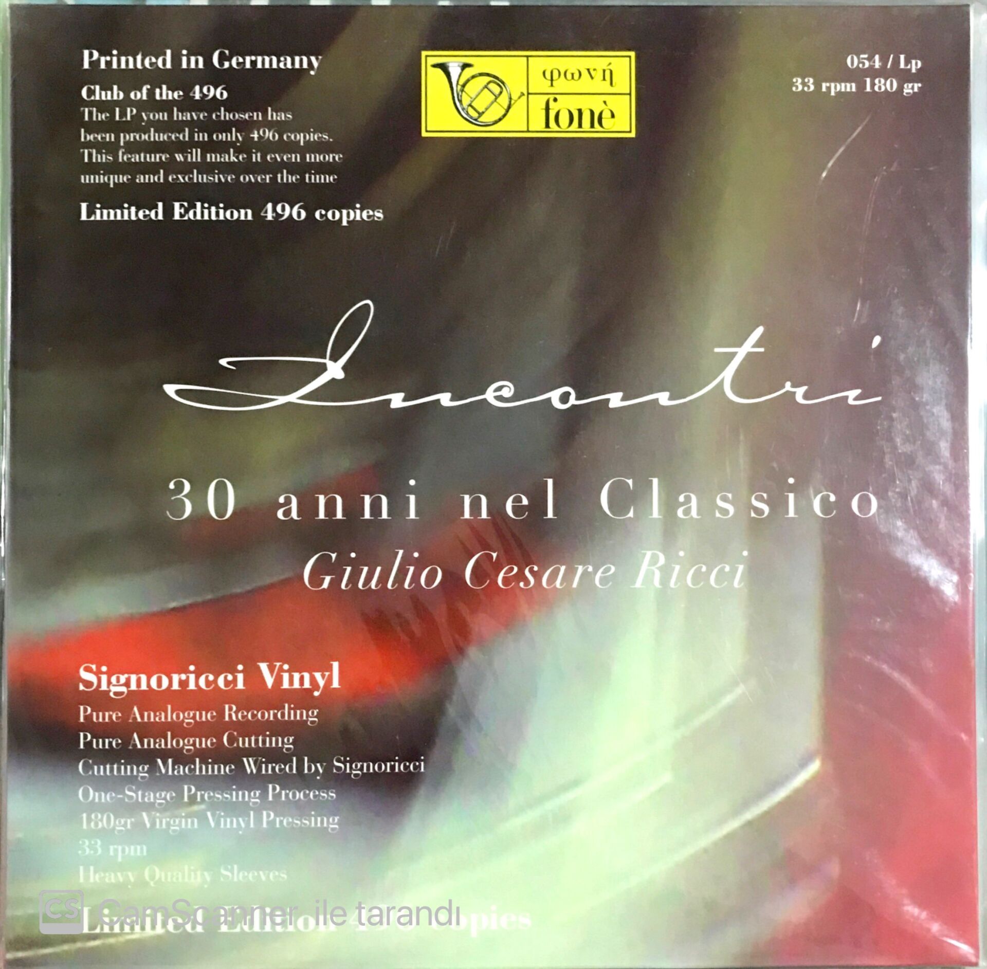 Giulio Cesare Ricci - 30 anni nel Classico LP