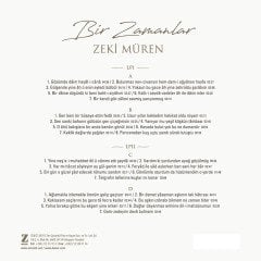 Zeki Müren Bir Zamanlar Double LP