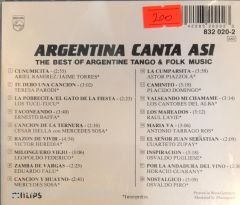Argentina Canta Asi - The Best Of Argentine Tango & Folk Music CD