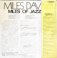 Miles Davis - Miles Of Jazz (Japonya Baskı) - LP