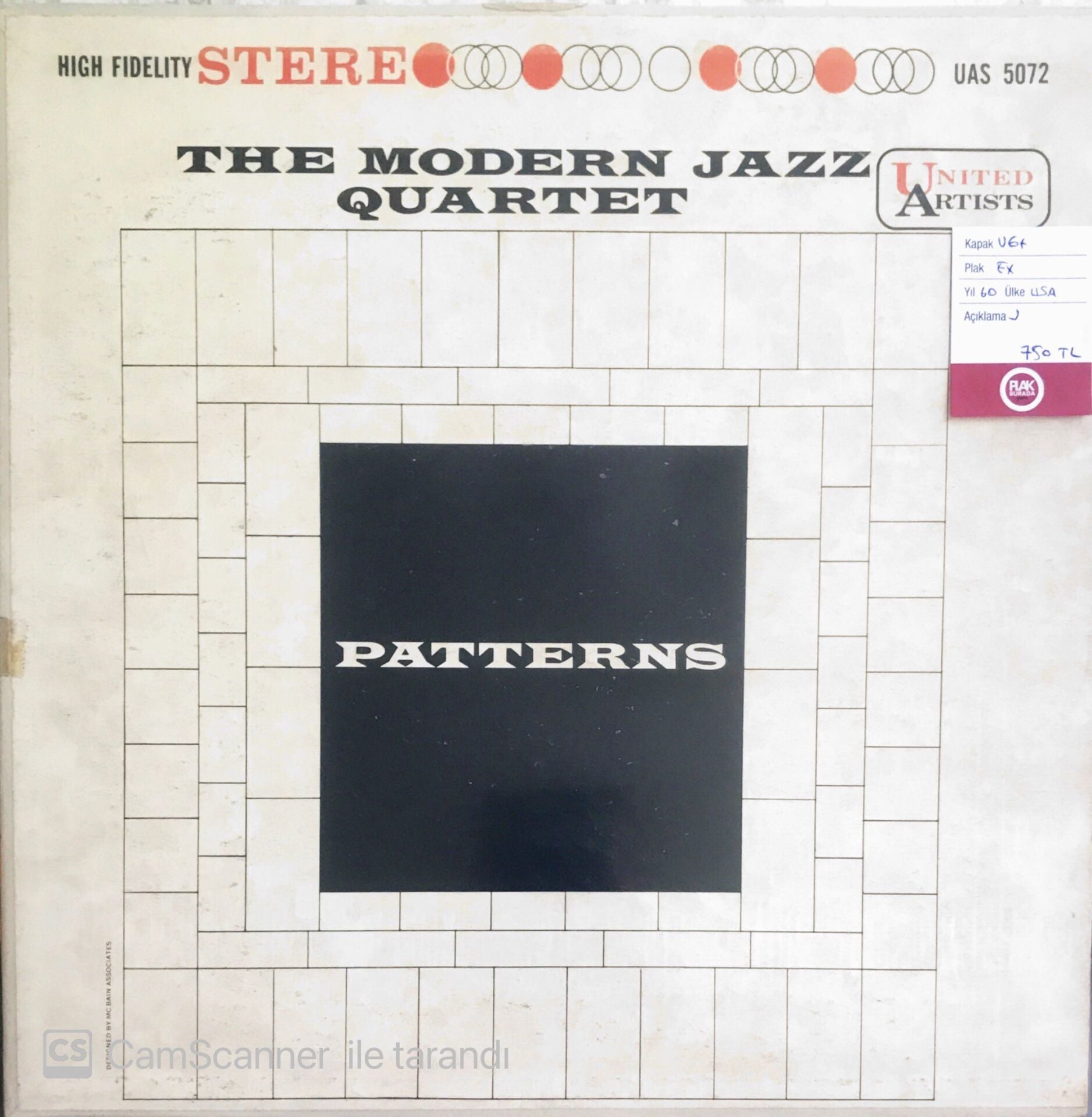 The Modern Jazz Quartet - Patterns - LP