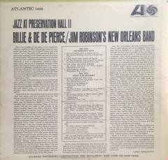 Billie & De De Pierce Jazz At Presevation Hall2 LP