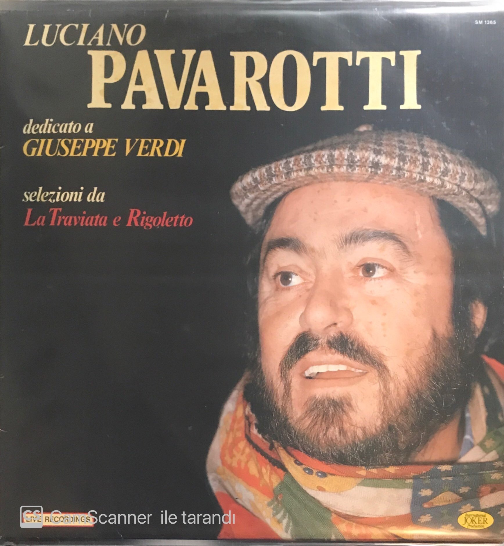 Luciano Pavarotti Dedicato A Giuseppe Verdi LP