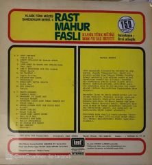 Klasik Türk Müziği Şaheserleri Serisi:4 Rast Mahur Faslı LP