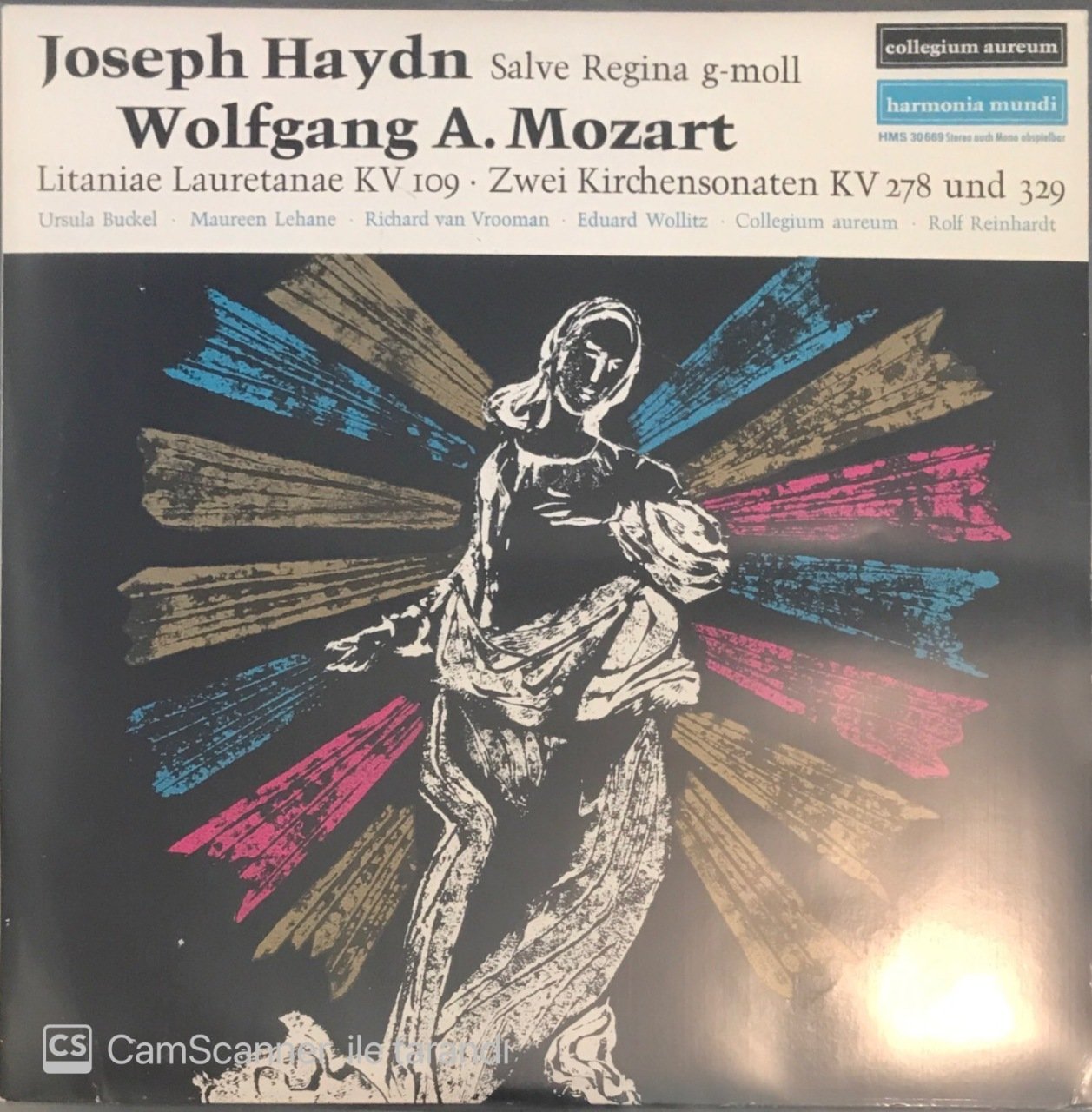 Joseph Haydn Salve Regina G-Moll Wolfgang A. Mozart LP