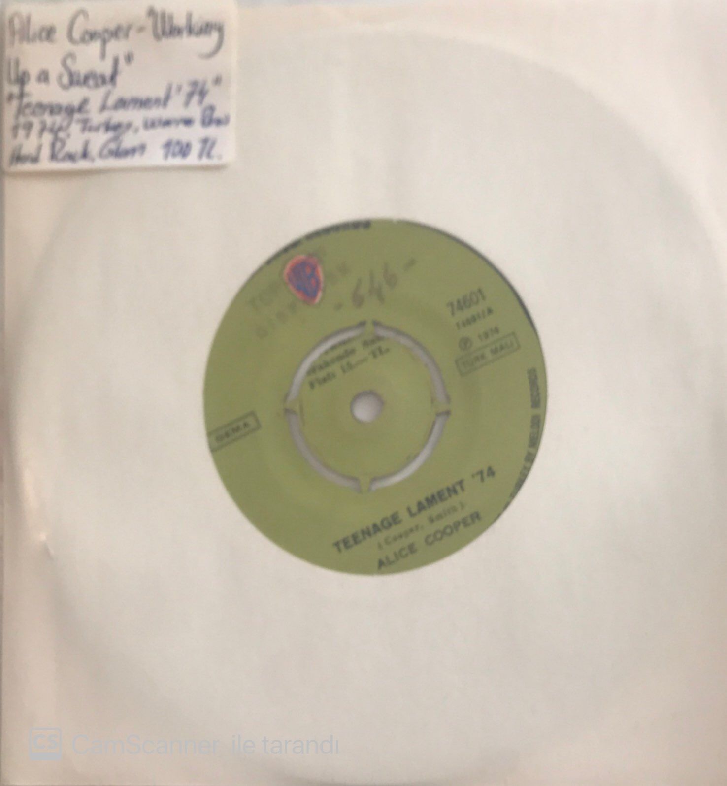 Alice Cooper Working Up A Sweat 45lik