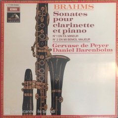 Brahms Sonates Pour Clarinette Et Piano No.1 No.2 LP