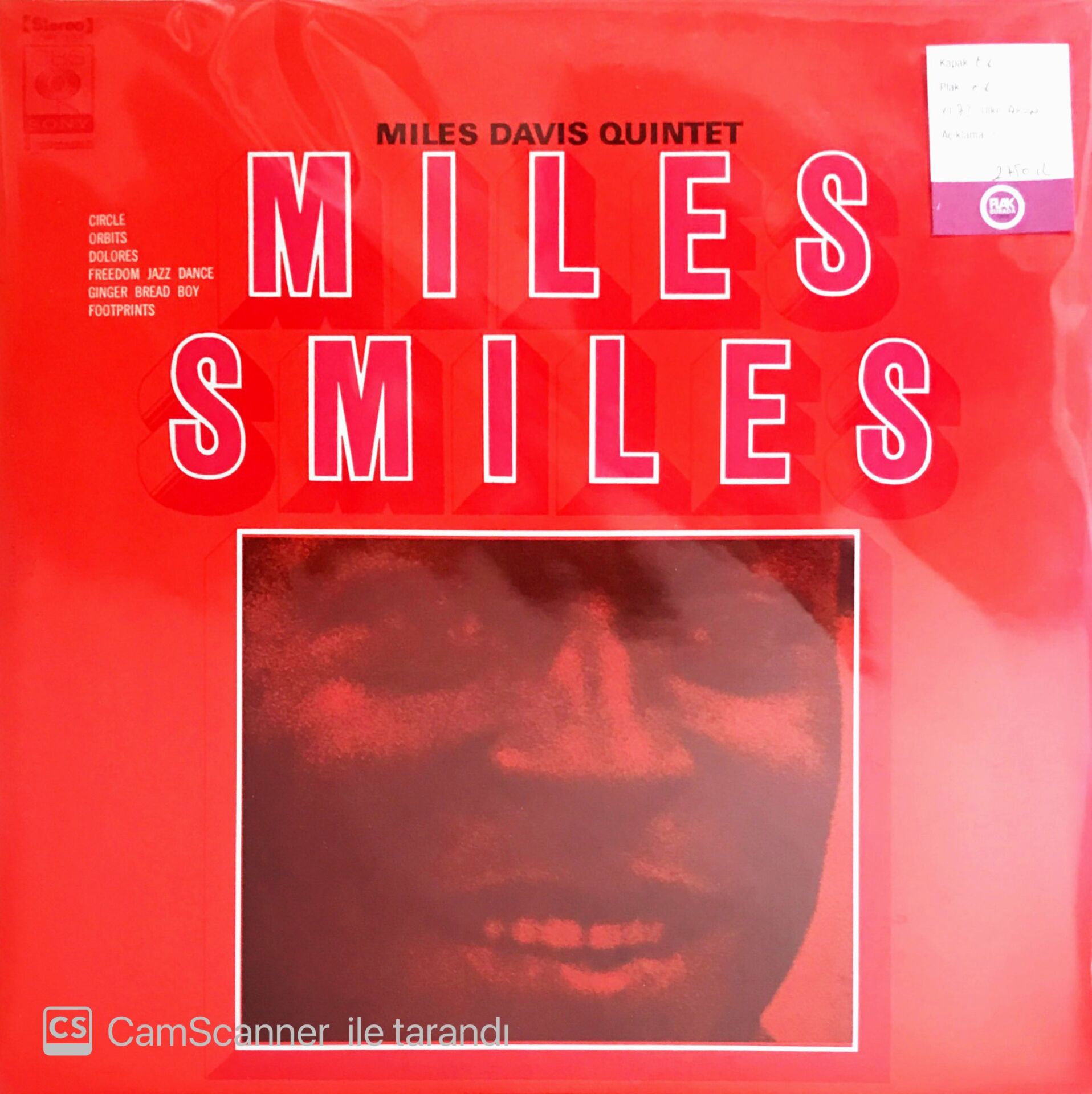 Miles Davis Quintet - Miles Smiles (Japonya Baskı) - LP