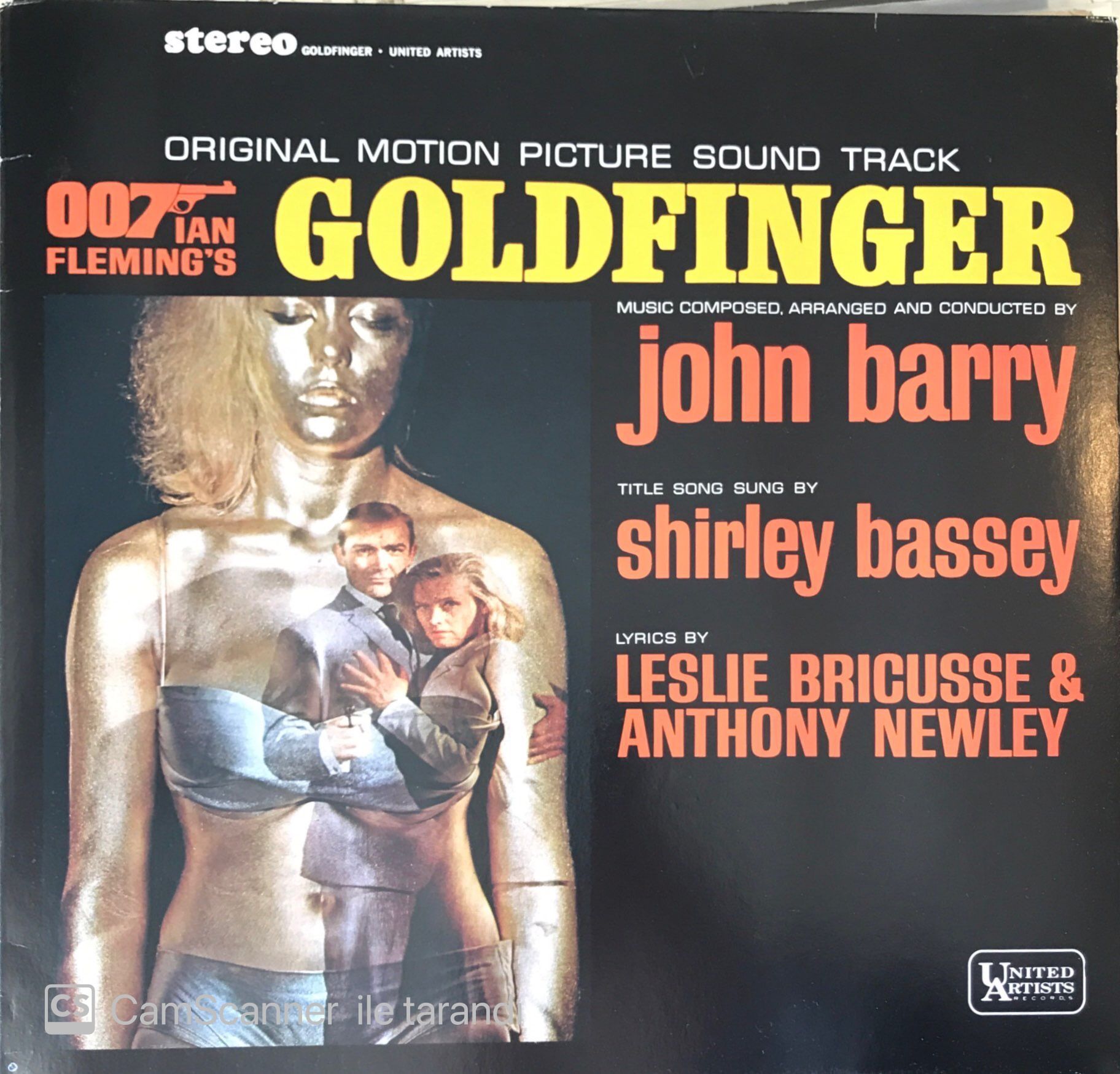 James Bond Original Motion Picture Soundtrack Golden Finger LP