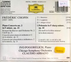 Chopin: Klavierkonzert Nr. 2 - Polonaise Op. 44 - Pogorelich / Chicago Symphony Orchestre / Abbado CD