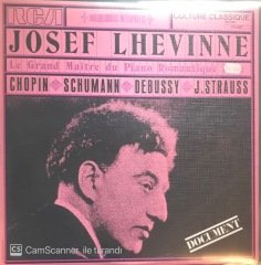 Josef Lhevinne Le Grand Maitre Du Piano Romantique LP