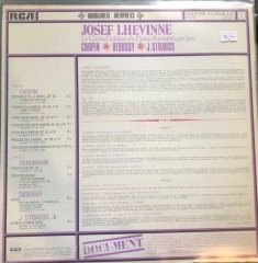 Josef Lhevinne Le Grand Maitre Du Piano Romantique LP