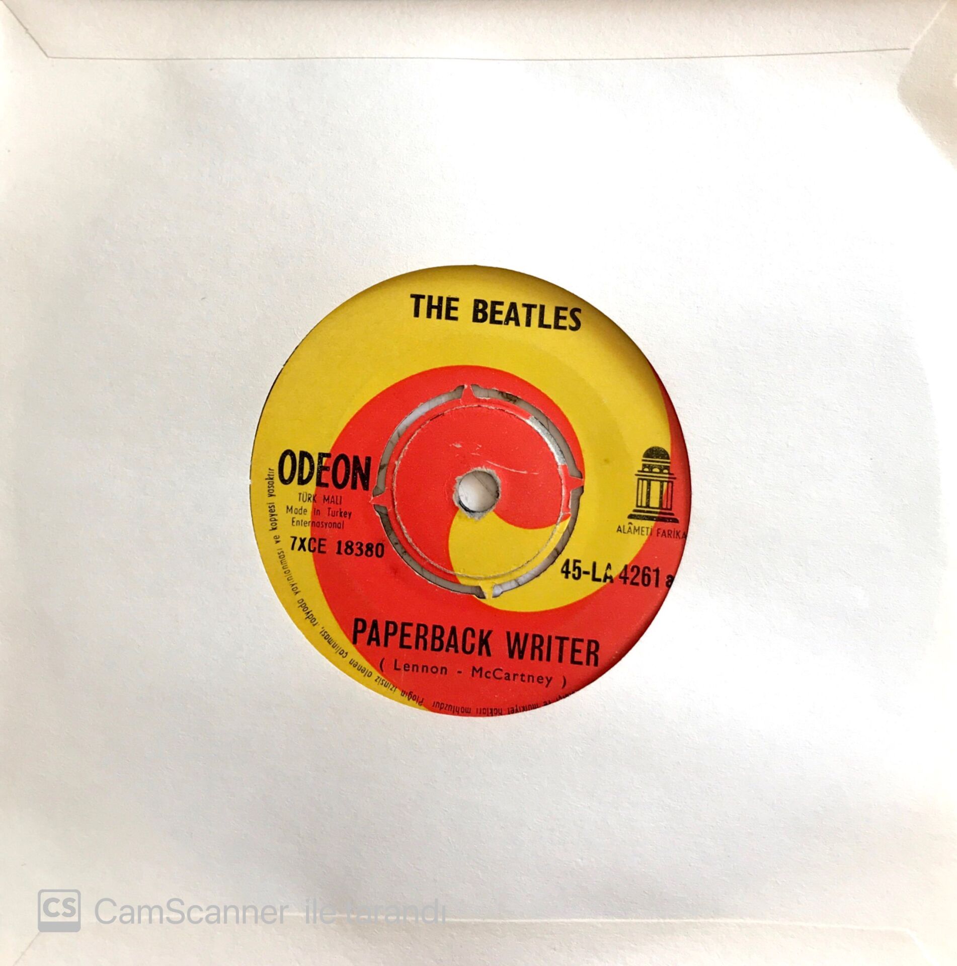 The Beatles / Paperback Writer 45'lik