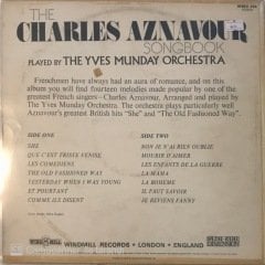 Yves Munday Orchestra The Charles Aznavour Songbook LP