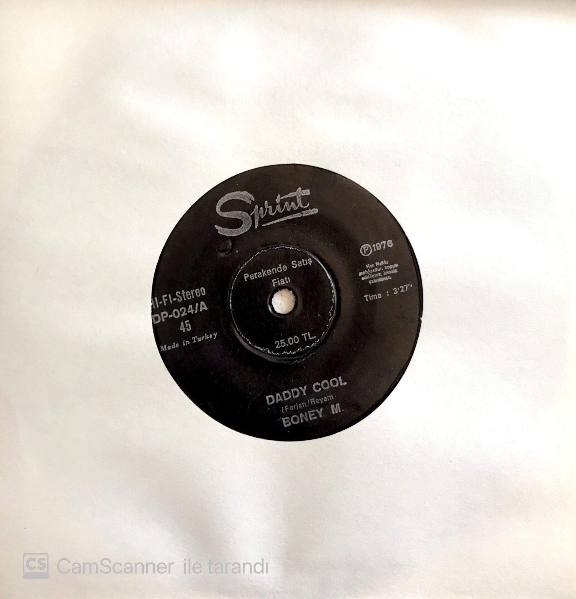 Boney M. / Daddy Cool 45'lik