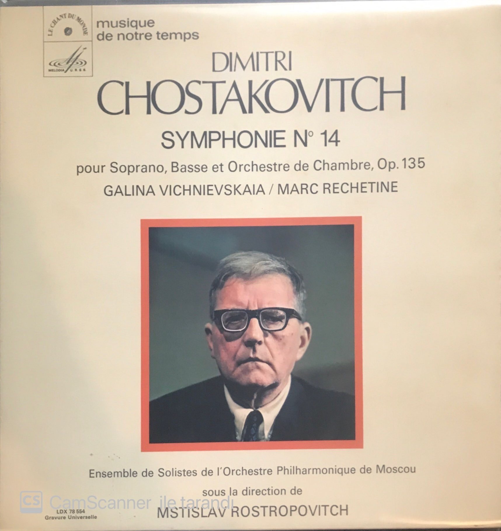 Chostakovitch Symphonie N' 14 LP