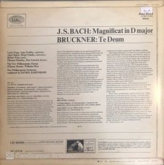 Bach Magnificat Bruckner Te Deum Daniel Barenboim LP