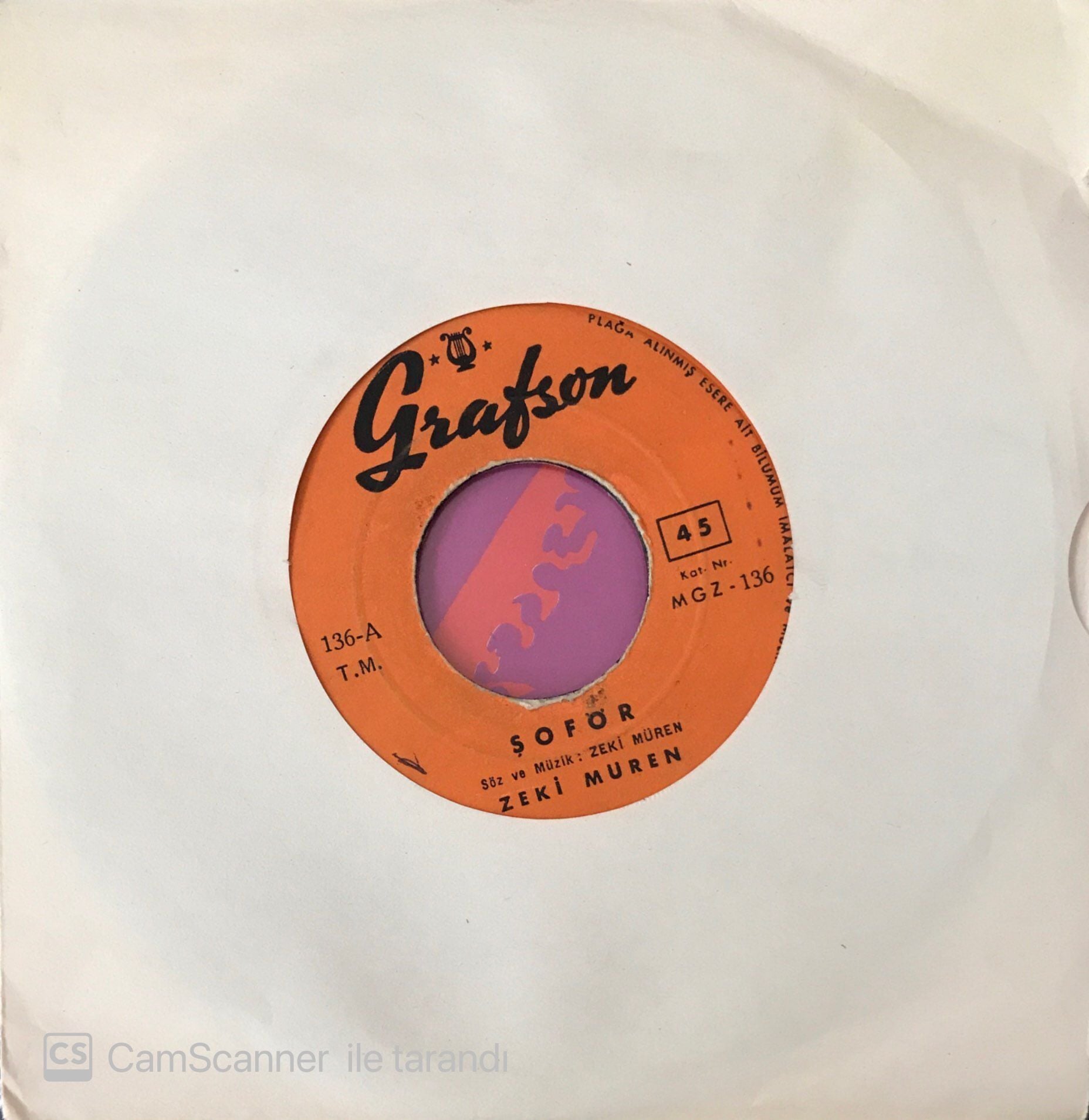 Zeki Müren Şoför 45lik