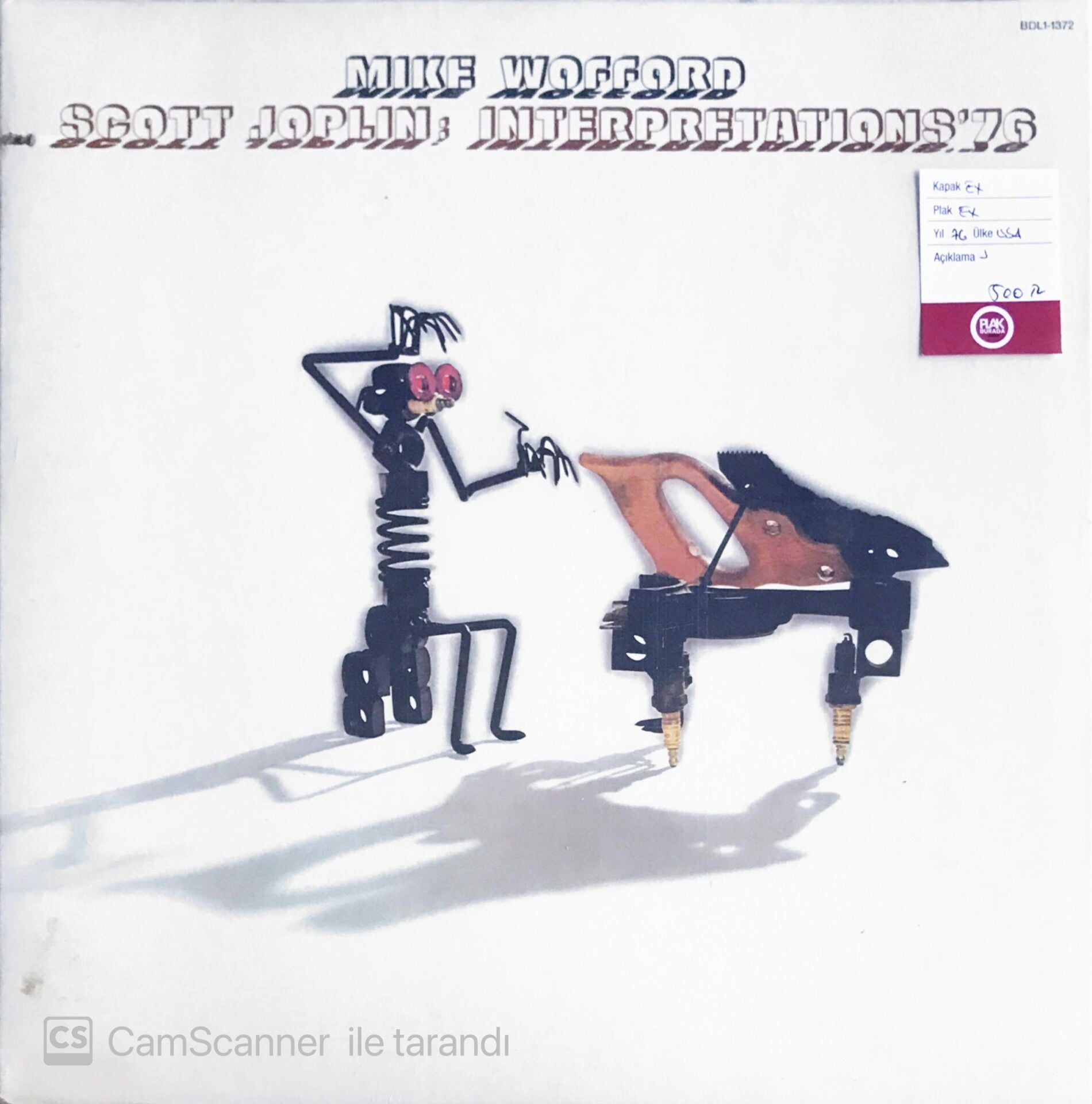 Mike Wofford Scott Joplin - Interpretations' 76 - LP